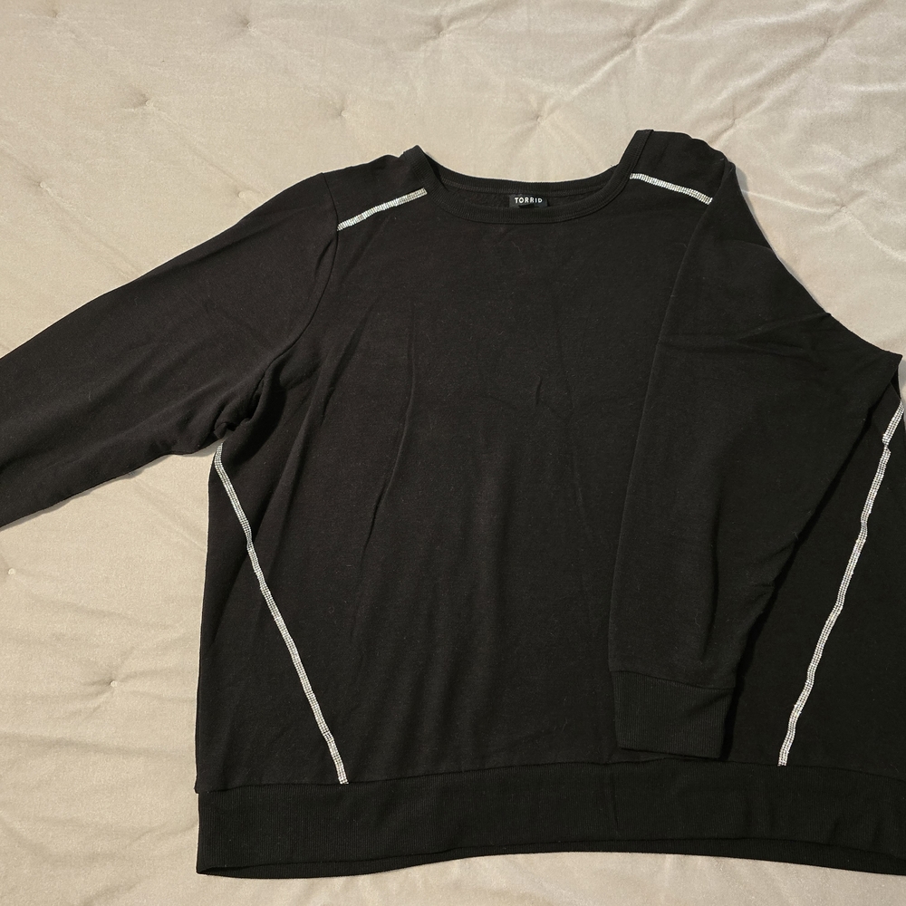 Torrid Super Soft Sweatshirt with Rhinestone Embellishments!